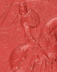 Image shows detail from the Great Seal of King James IV. National Records of Scotland reference: RH17/1/51