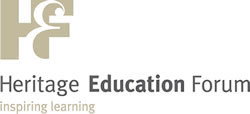 Image shows the Heritage Education Forum logo