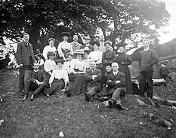 Image shows Sunday school teachers at their annual picnic, c.1920, National Records of Scotland reference: CH3/723/34/269/2